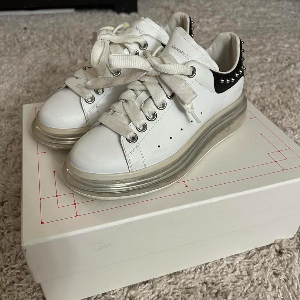 Alexander McQueen Oversized Clear Studded Sneakers